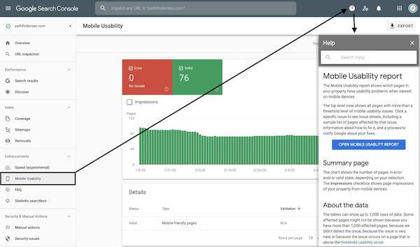 google search console help